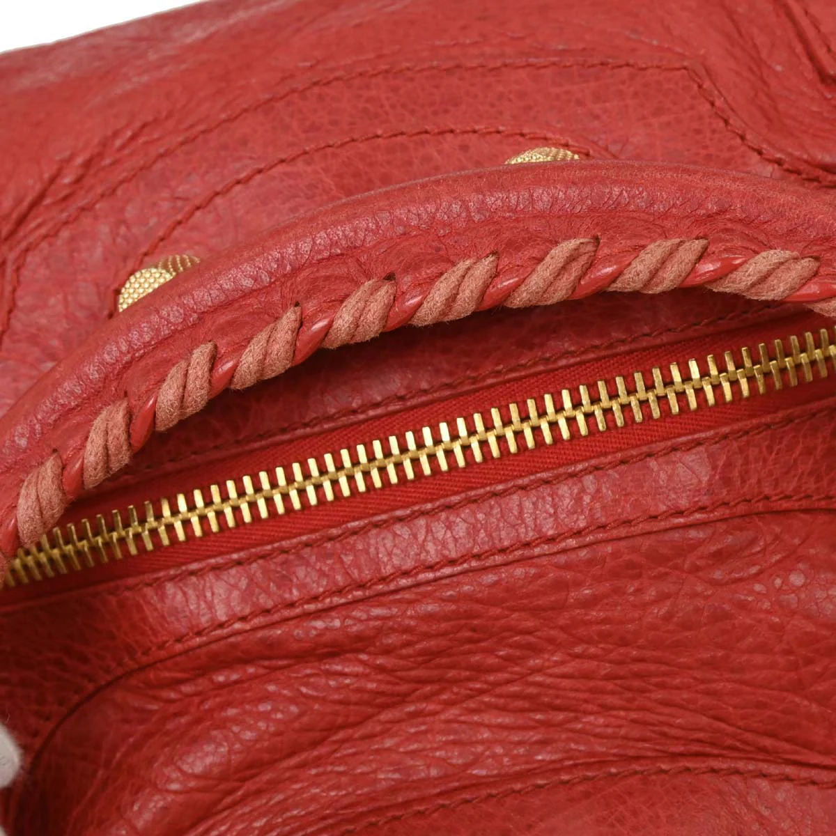 Balenciaga Red The City Handbag - Image 6