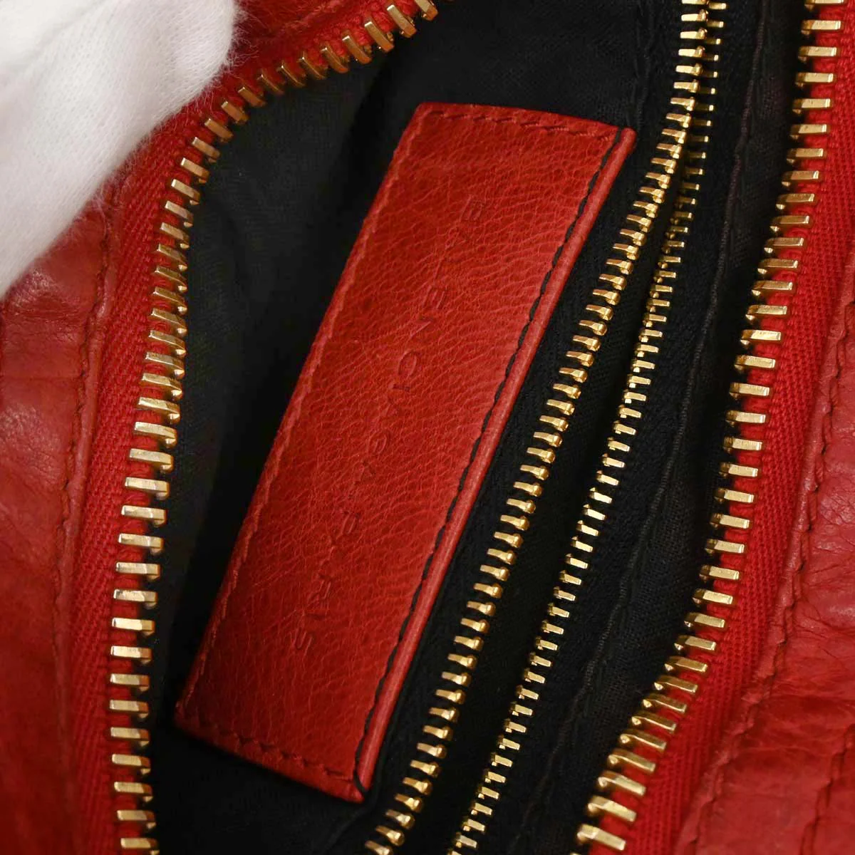 Balenciaga Red The City Handbag - Image 9