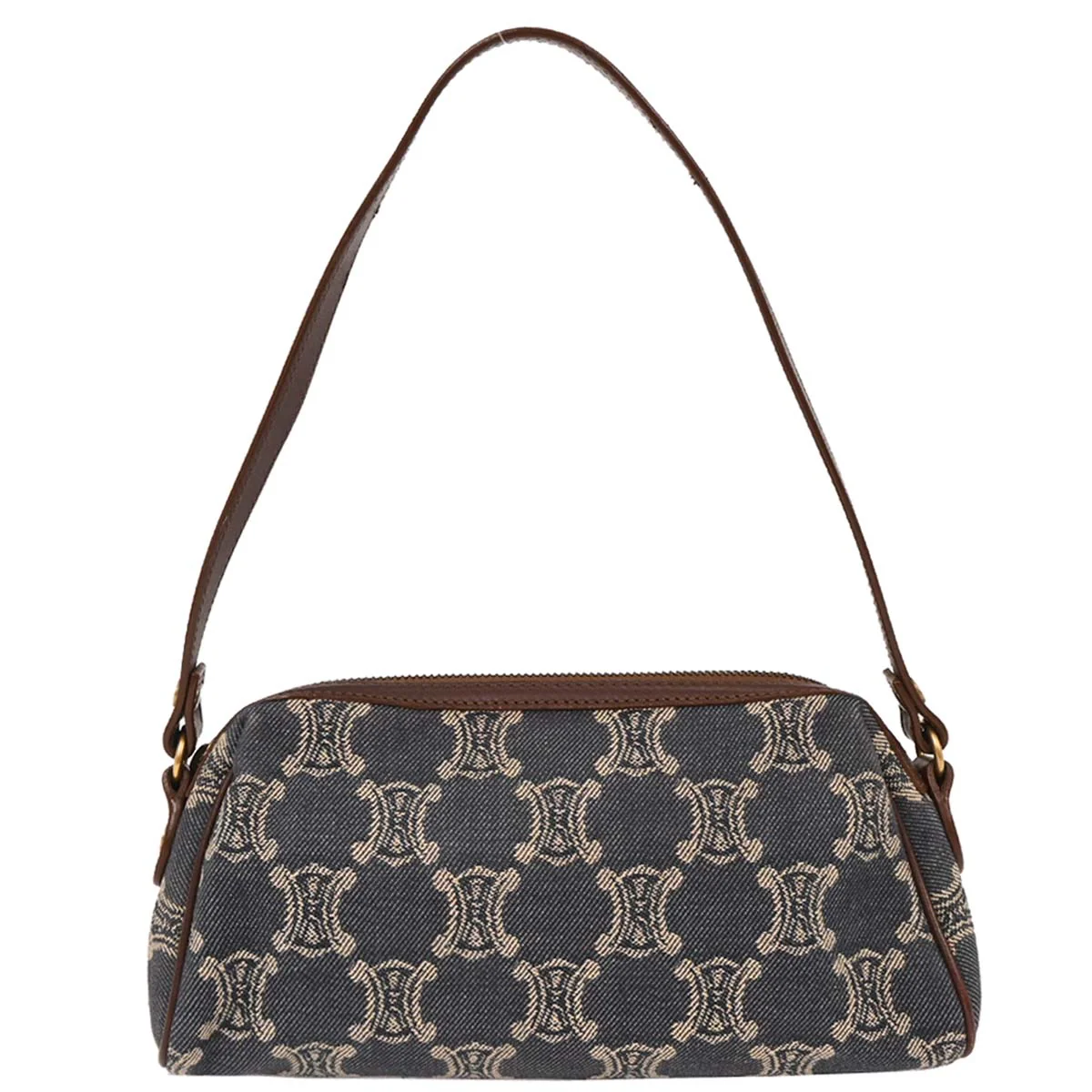 Celine Blue Denim Macadam Handbag