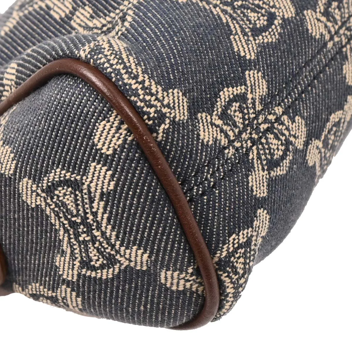 Celine Blue Denim Macadam Handbag - Image 3