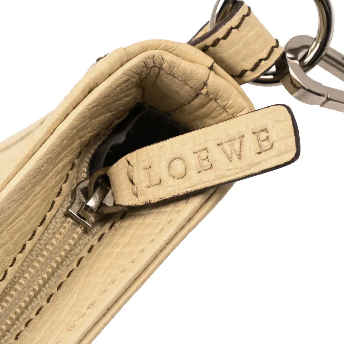 Loewe Ivory Leather Handbag - Image 7