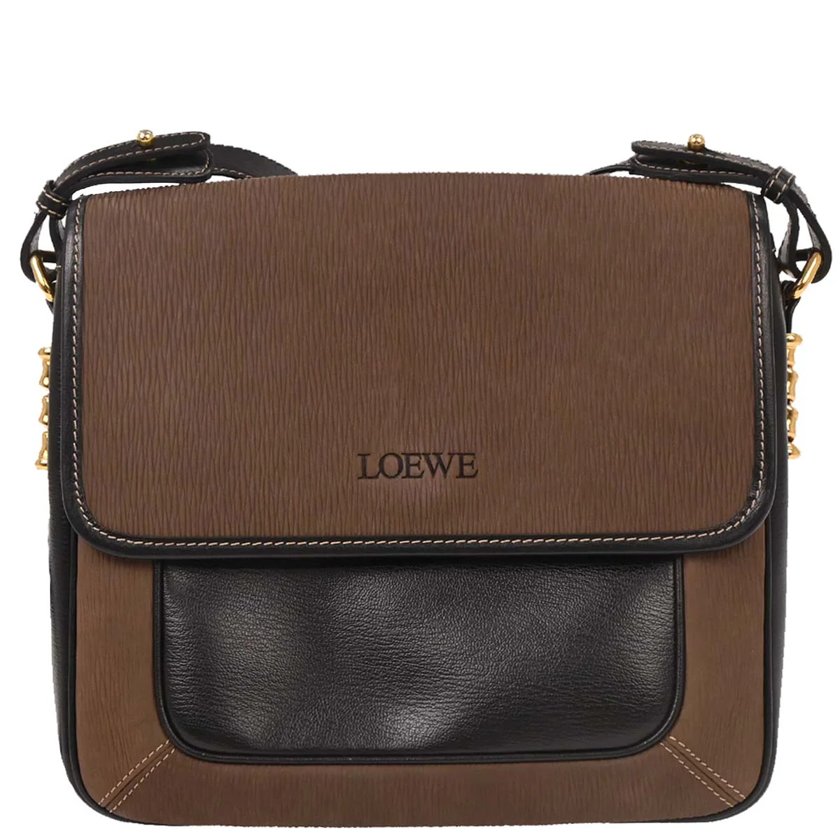 Loewe Brown Leather Velasquez Shoulder Bag