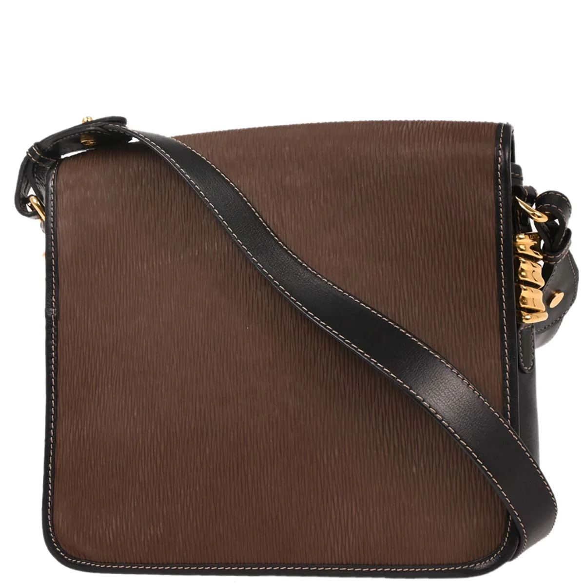 Loewe Brown Leather Velasquez Shoulder Bag - Image 2