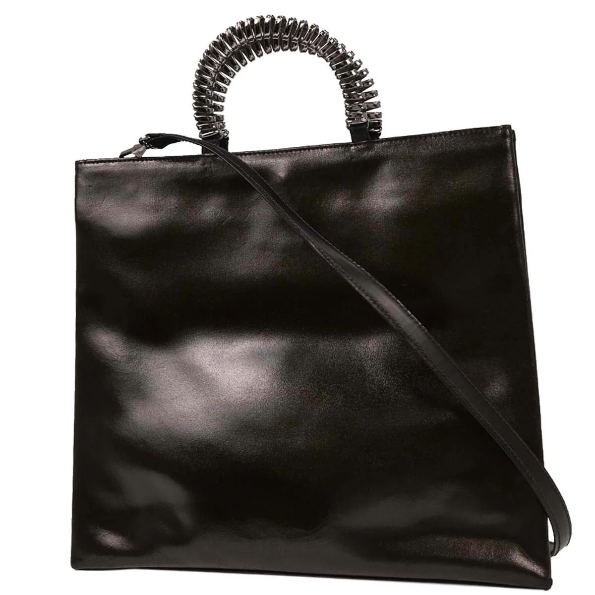 Loewe Black Leather Tote 2way Shoulder Handbag - Image 2