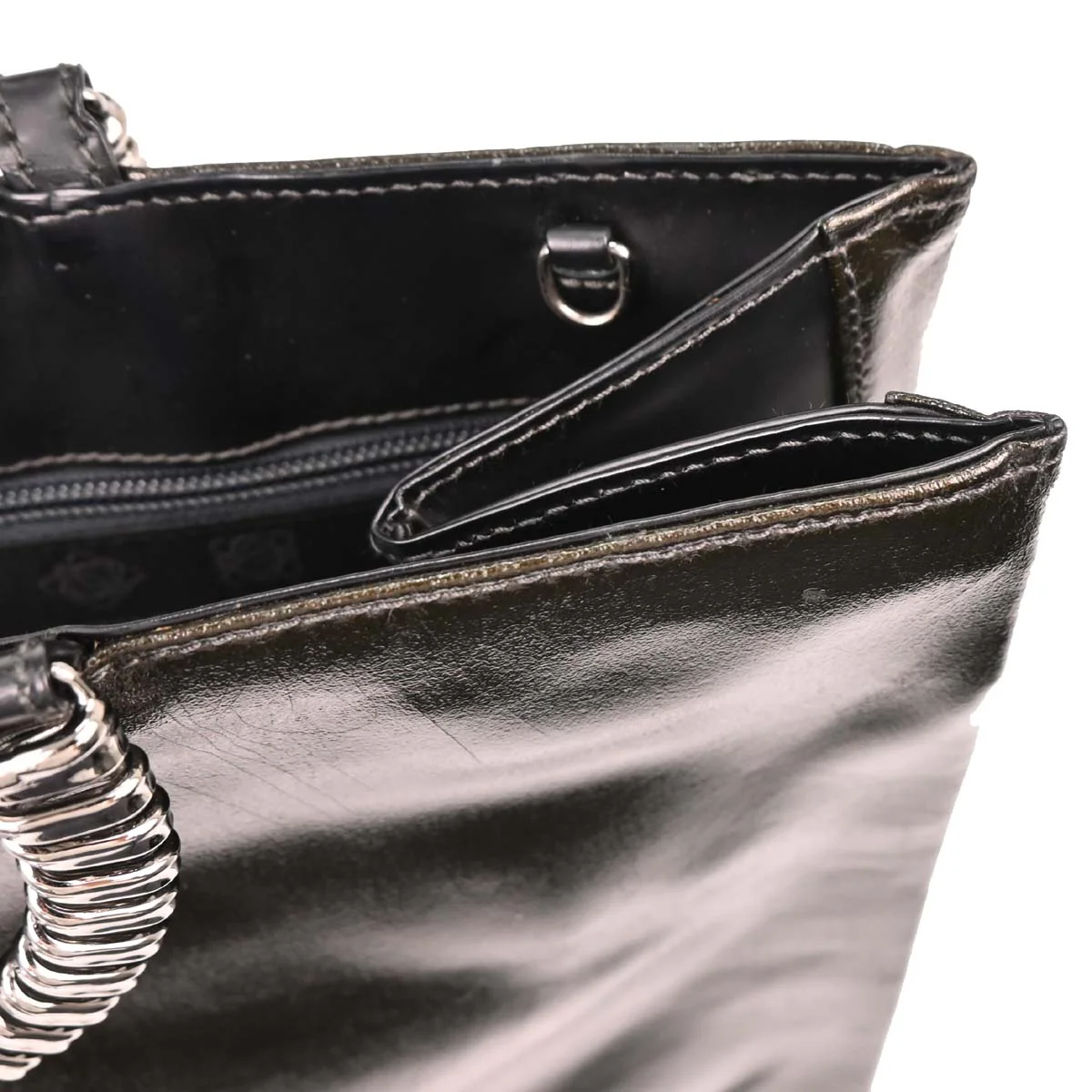 Loewe Black Leather Tote 2way Shoulder Handbag - Image 7