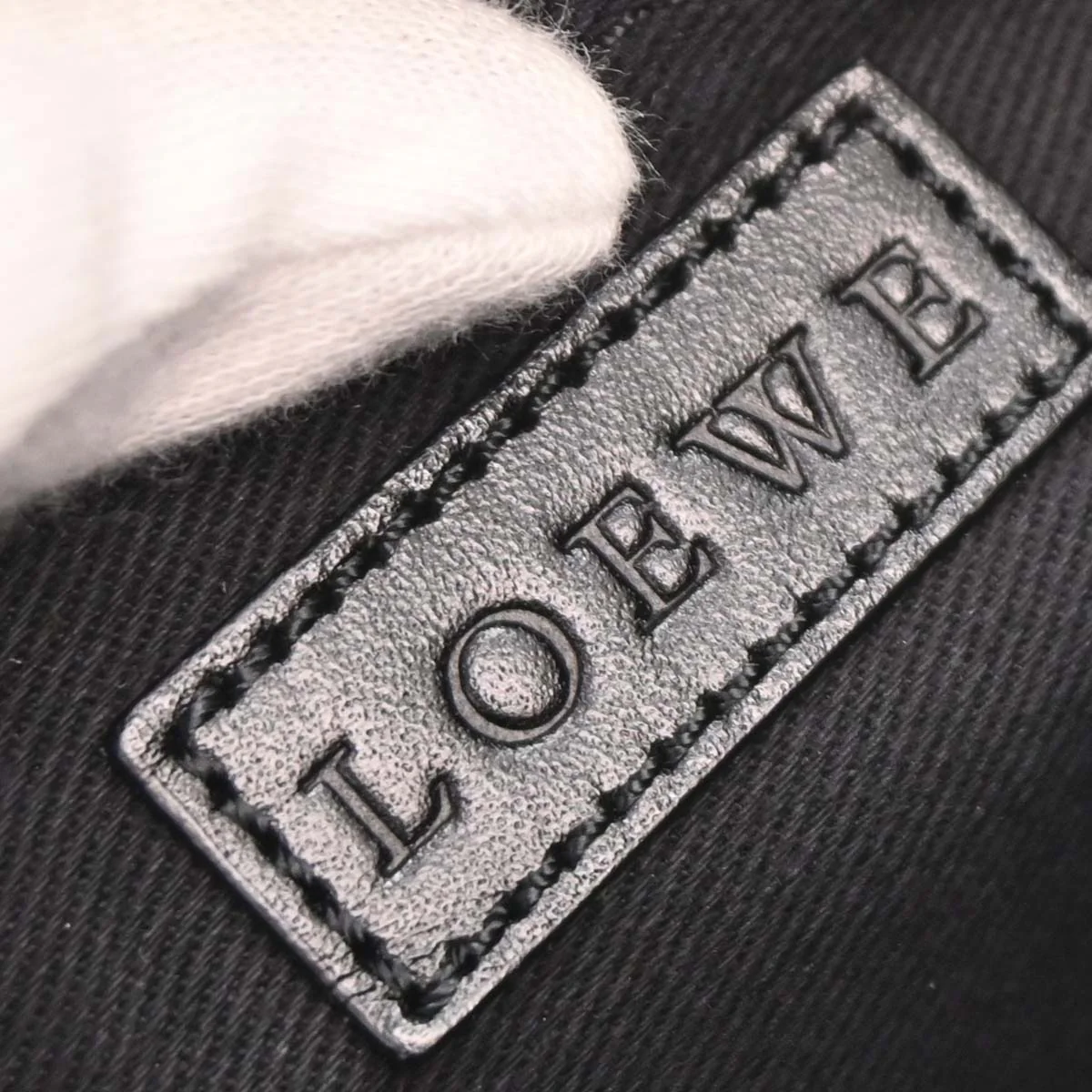 Loewe Black Canvas Handbag - Image 9