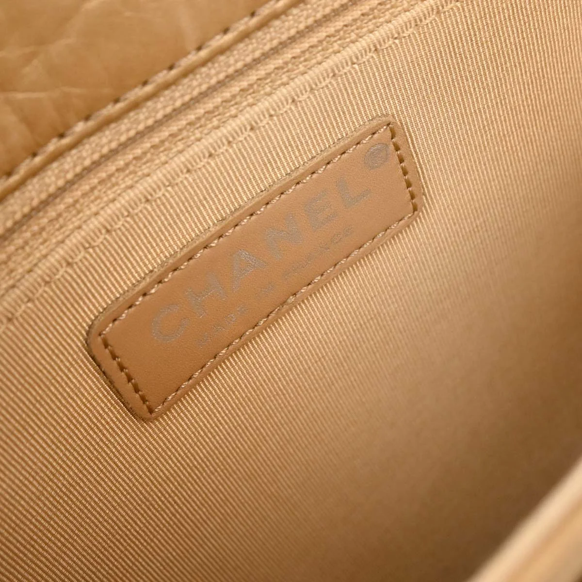 Chanel Gold Calfskin Mademoiselle Lock Shoulder Bag - Image 8