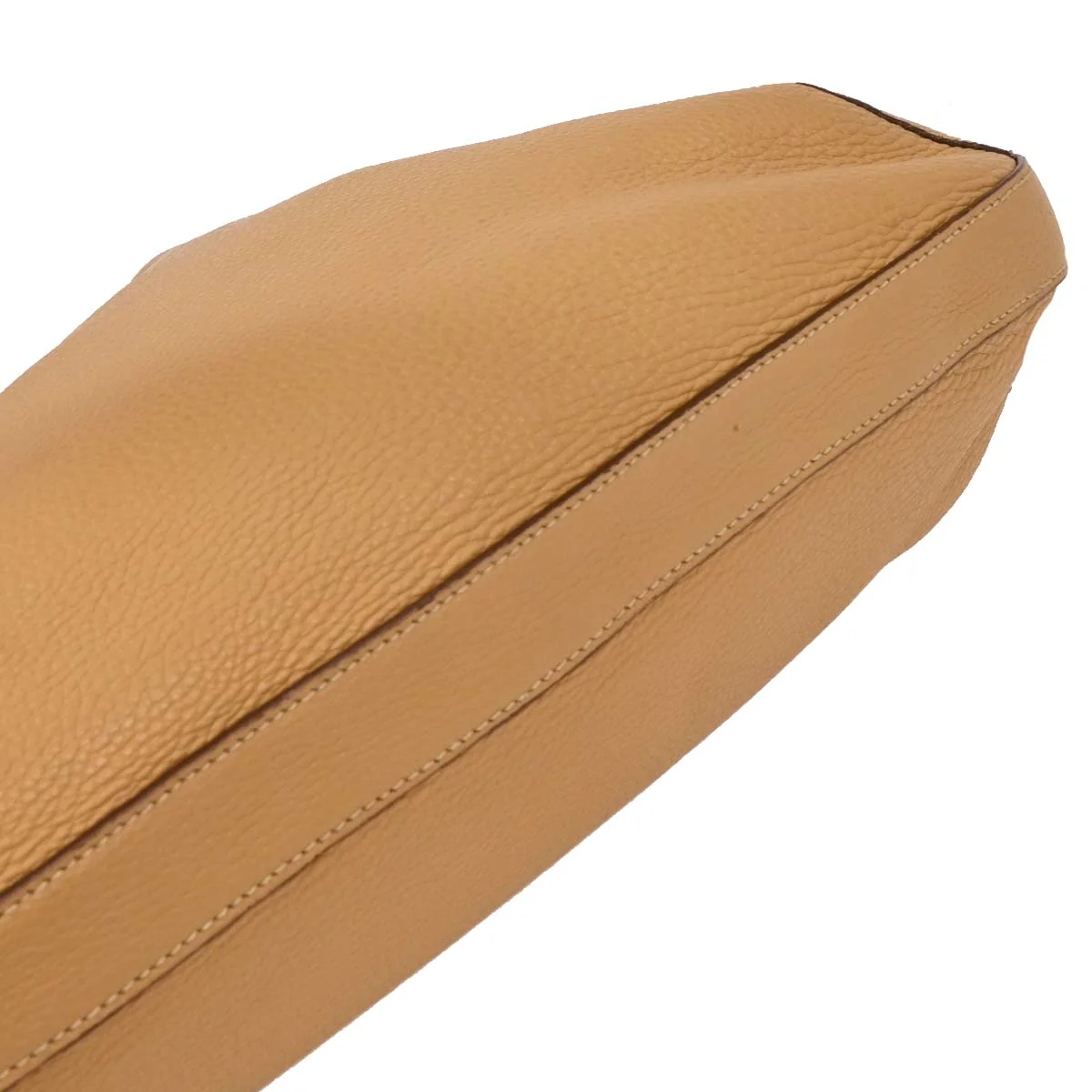 Prada Beige Leather Hobo Handbag - Image 4
