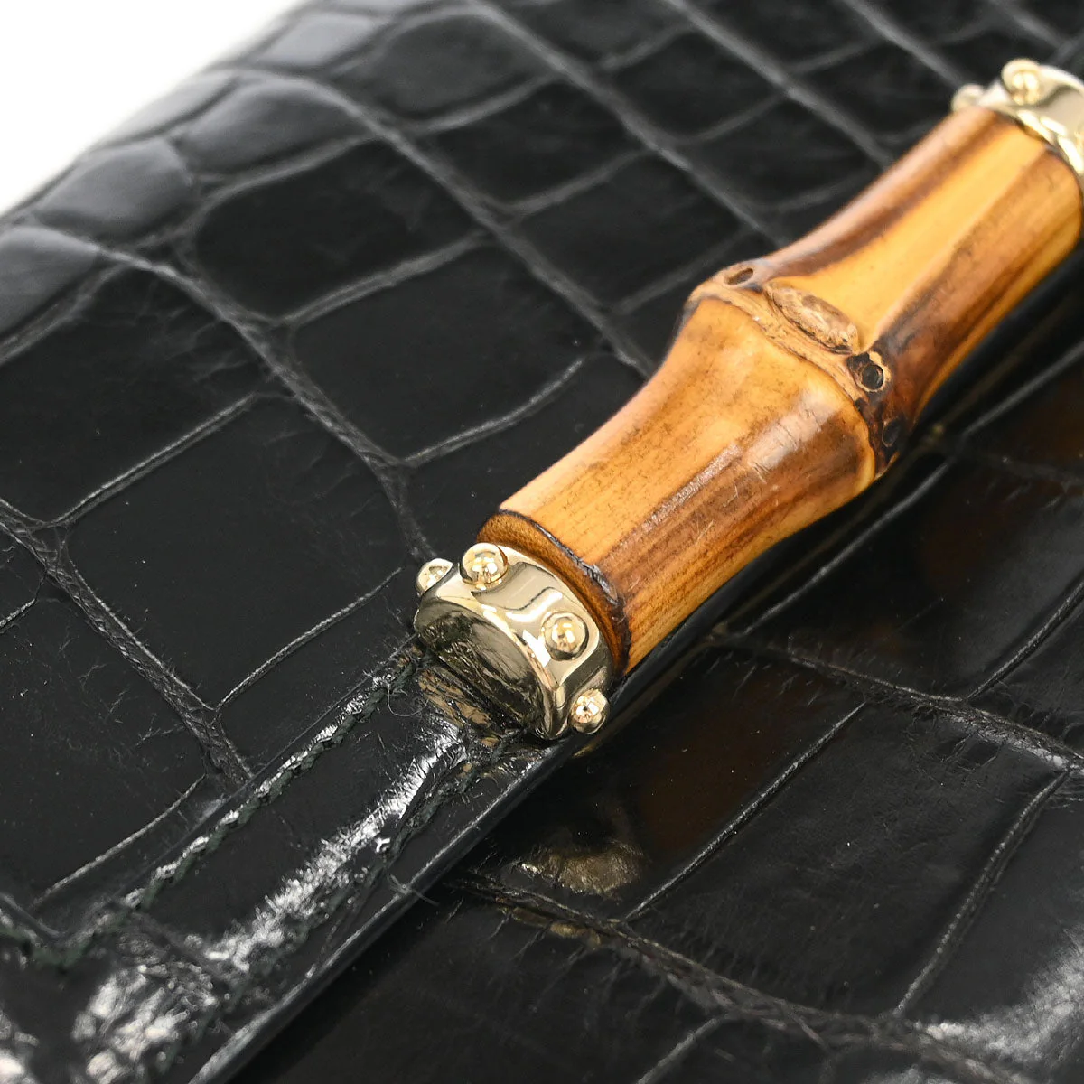 Gucci * Black Crocodile Wallet - Image 3