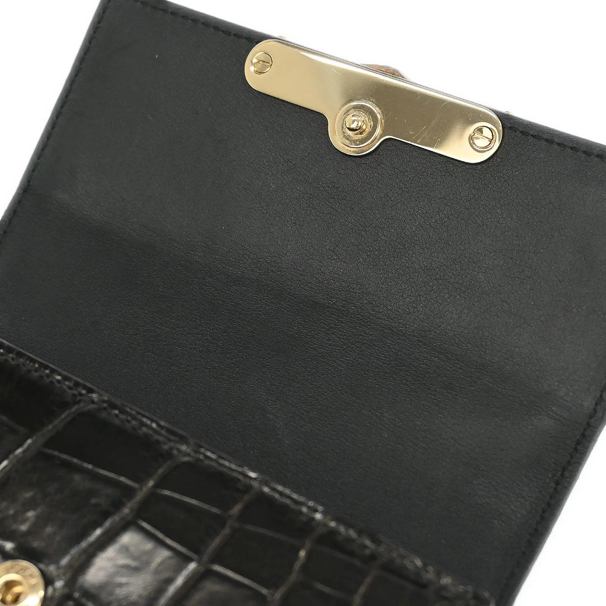 Gucci * Black Crocodile Wallet - Image 4