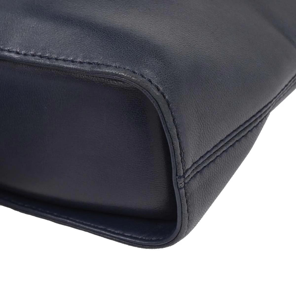 Loewe Navy Leather Handbag - Image 3