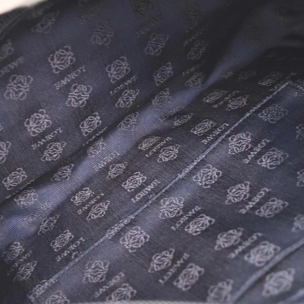 Loewe Navy Leather Handbag - Image 9