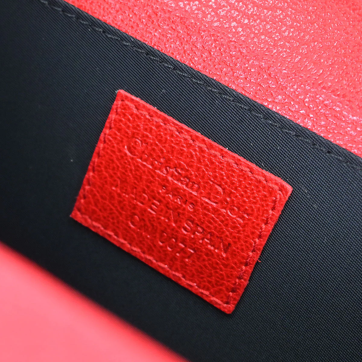 Christian Dior Red Cannage Vanity Handbag - Image 9