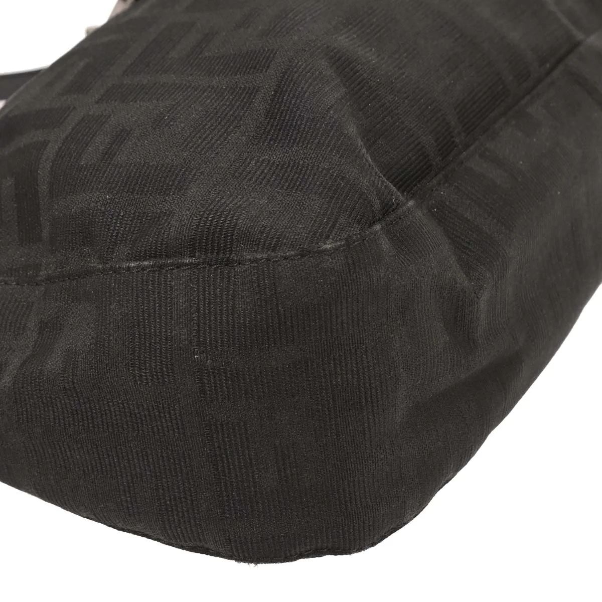 Fendi Black Canvas Zucca Handbag - Image 3