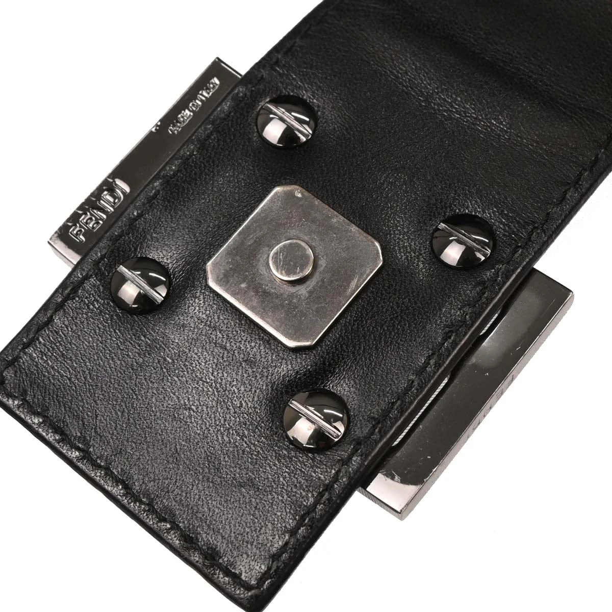 Fendi Black Canvas Zucca Handbag - Image 6