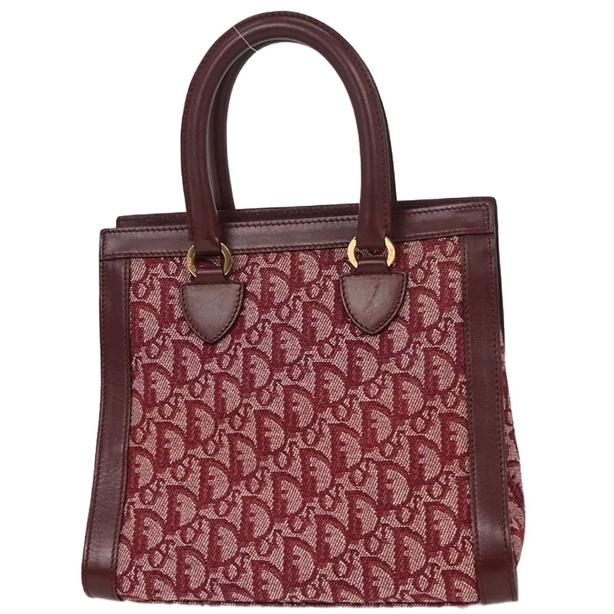 Christian Dior Bordeaux Canvas Trotter Handbag - Image 2