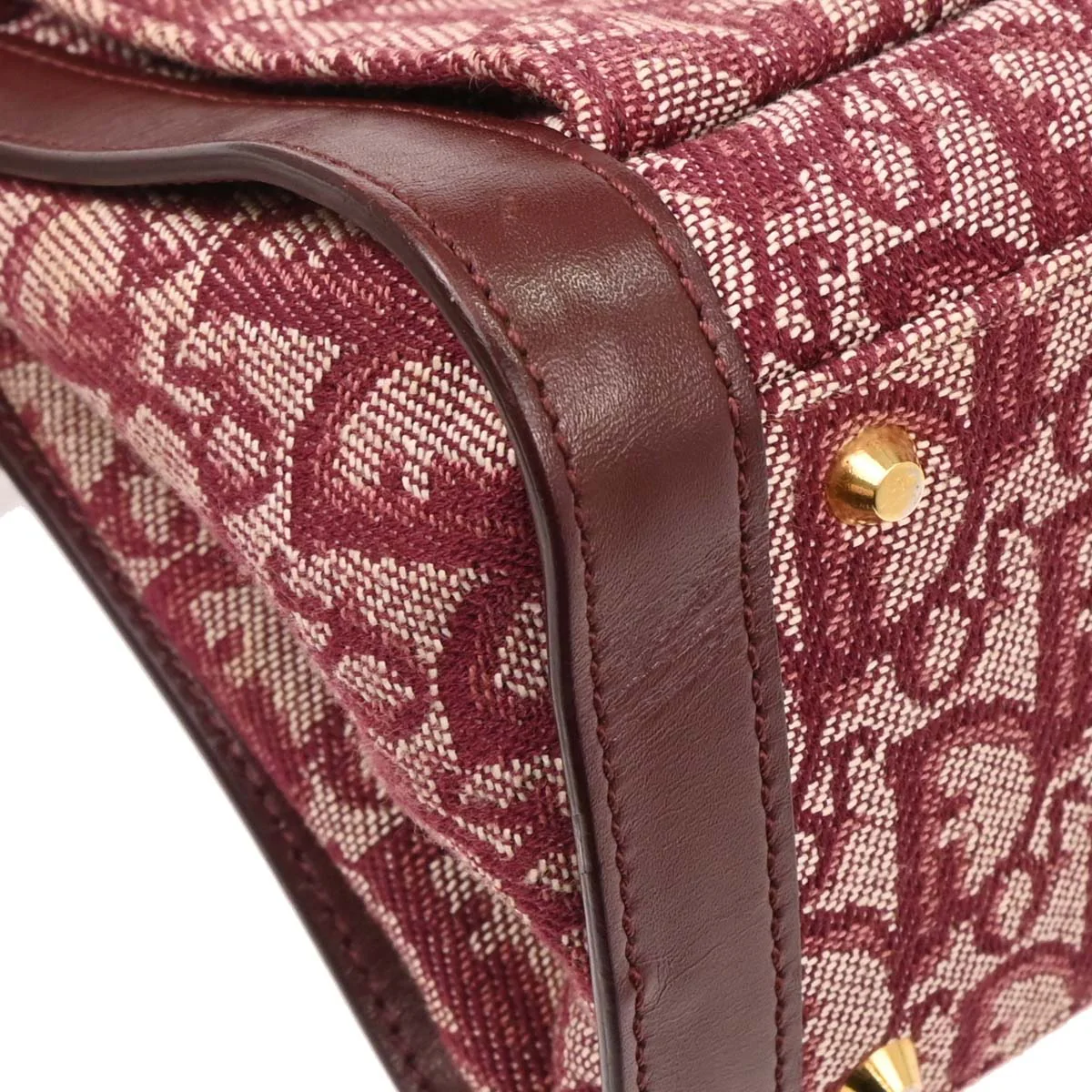 Christian Dior Bordeaux Canvas Trotter Handbag - Image 3