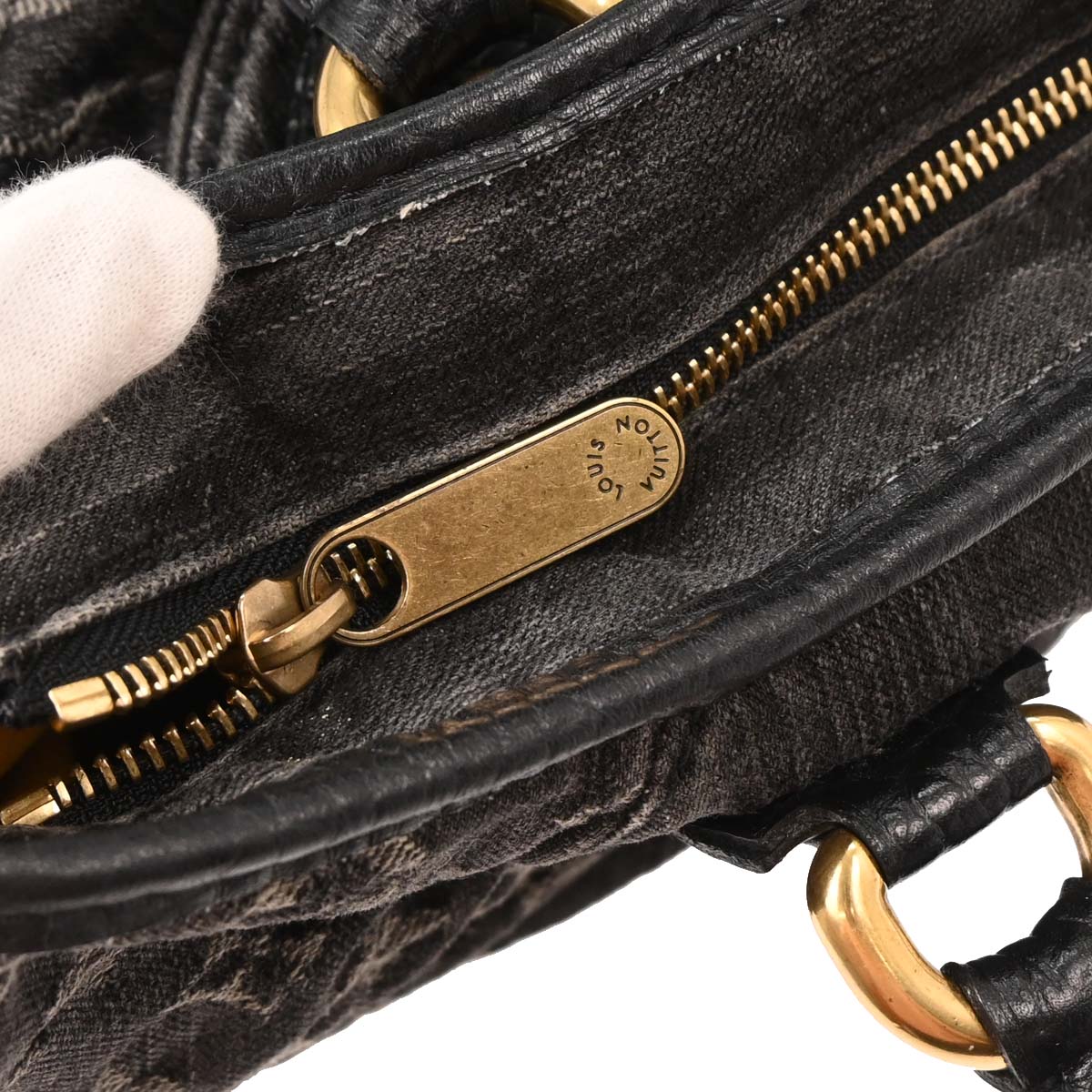 Louis Vuitton Monogram Denim Neo Cabby GM Tote Handbag - Image 7
