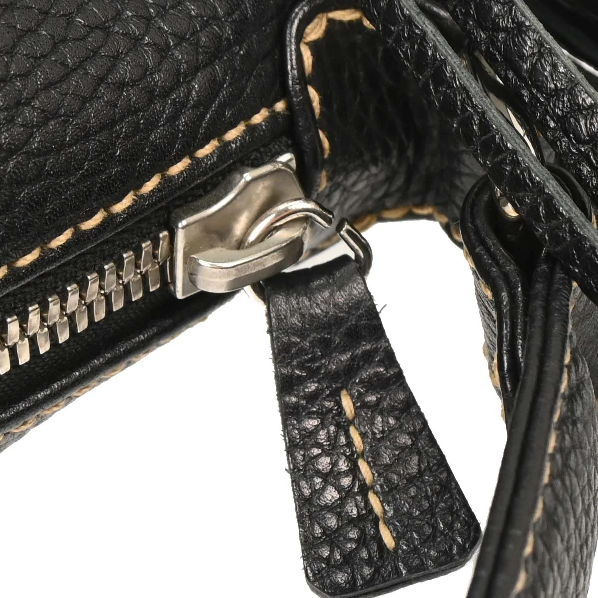 Chanel 2003-2004 Black Calfskin Handbag - Image 6