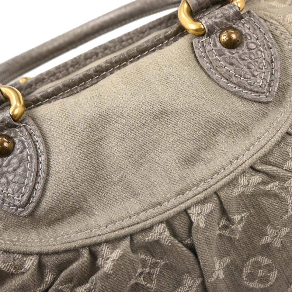 Louis Vuitton Monogram Denim Neo Cabby MM Tote Handbag M95837 - Image 4