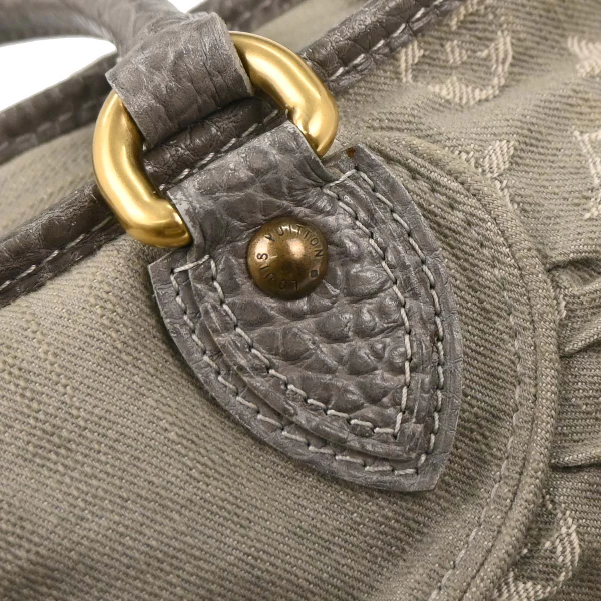 Louis Vuitton Monogram Denim Neo Cabby MM Tote Handbag M95837 - Image 5