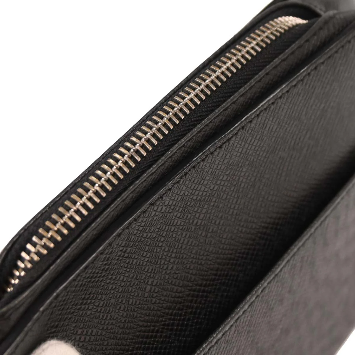 Louis Vuitton Black Taiga Baikal Clutch Handbag M30182 - Image 6