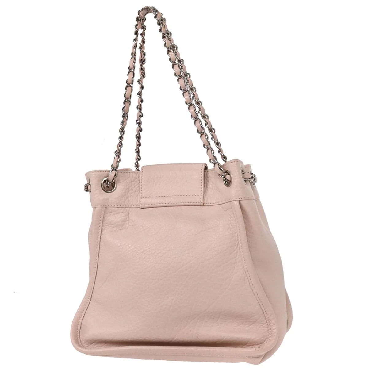 Chanel Light Pink Calfskin Mademoiselle Lock Shoulder Tote Bag - Image 2