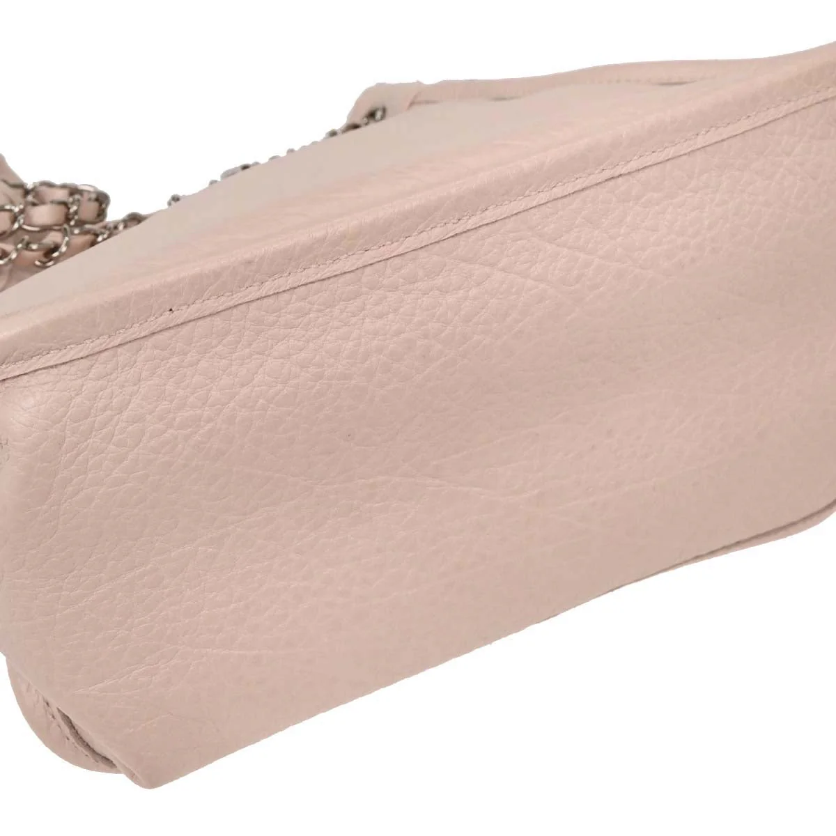 Chanel Light Pink Calfskin Mademoiselle Lock Shoulder Tote Bag - Image 3