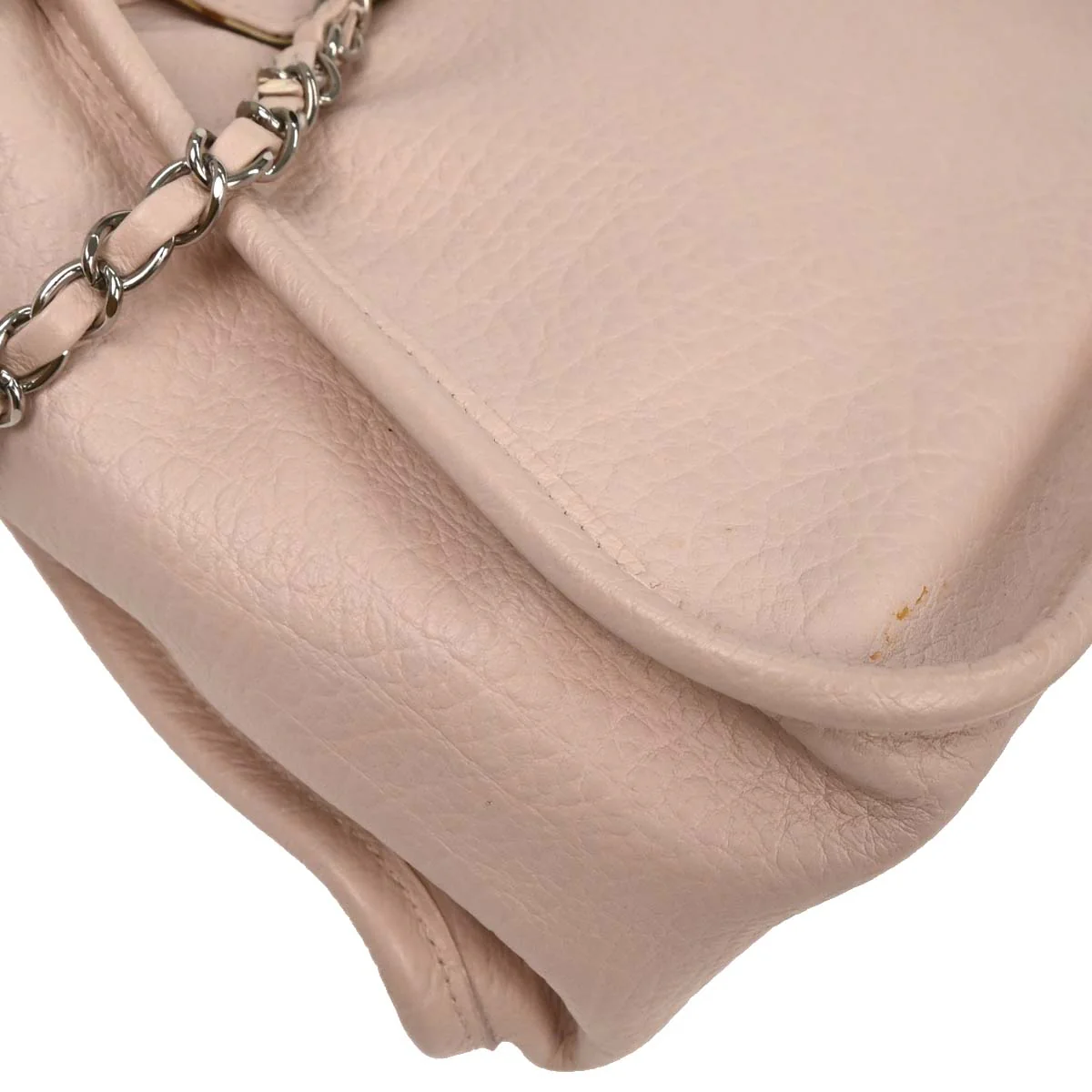 Chanel Light Pink Calfskin Mademoiselle Lock Shoulder Tote Bag - Image 4