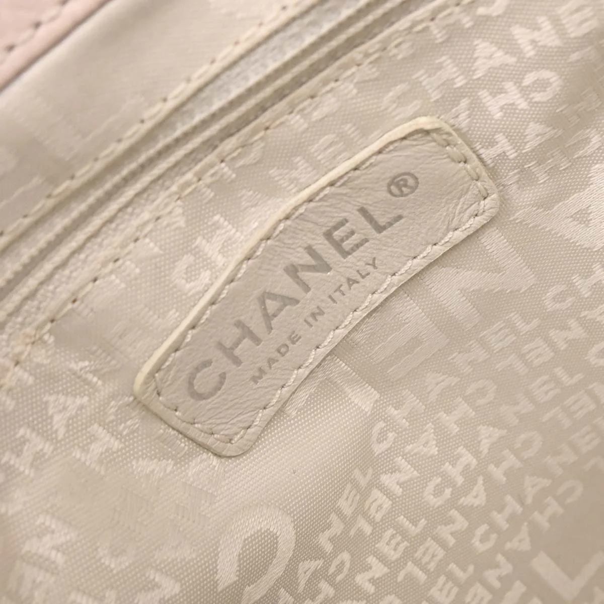 Chanel Light Pink Calfskin Mademoiselle Lock Shoulder Tote Bag - Image 7