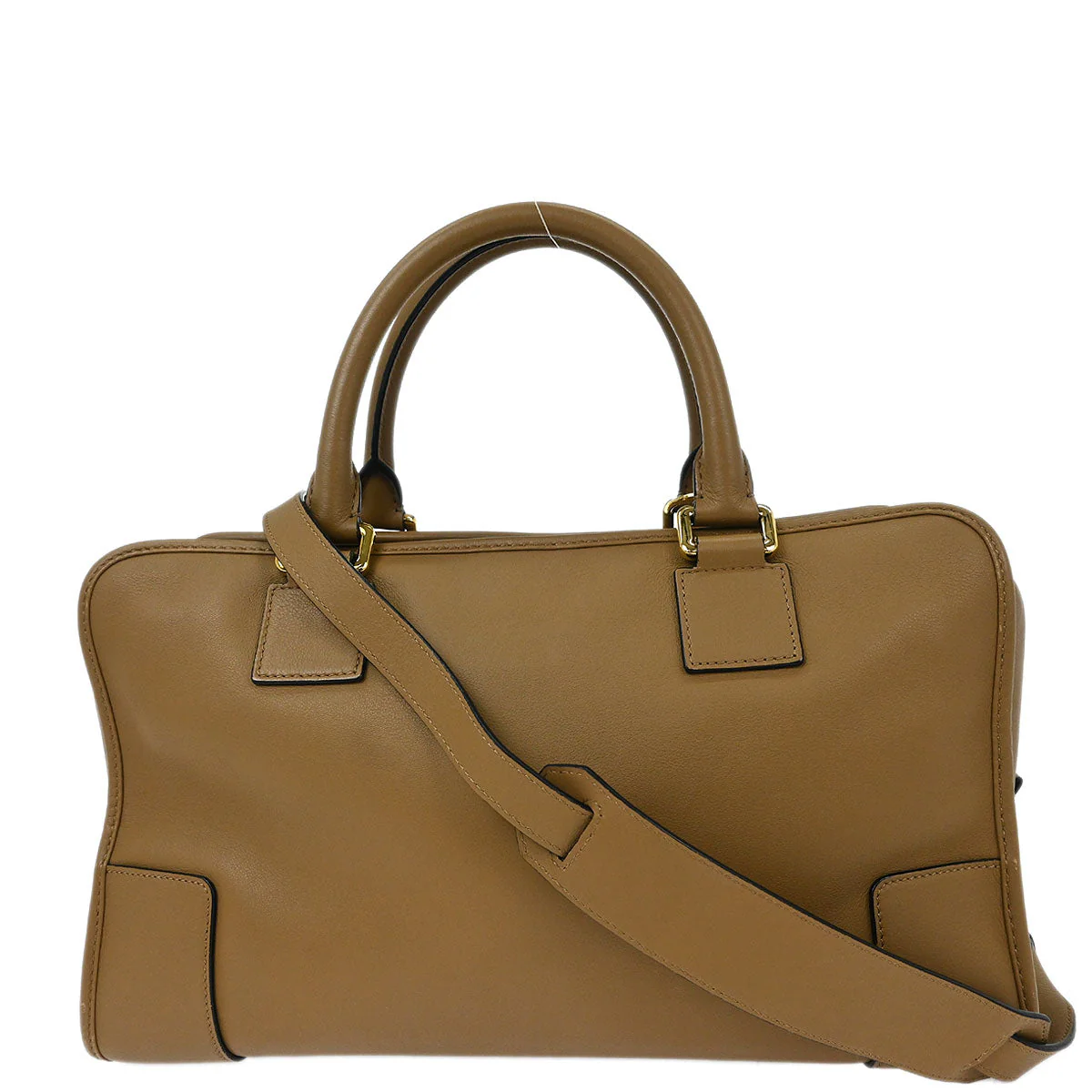 Loewe Brown Leather Amazona 36 2way Shoulder Handbag - Image 2