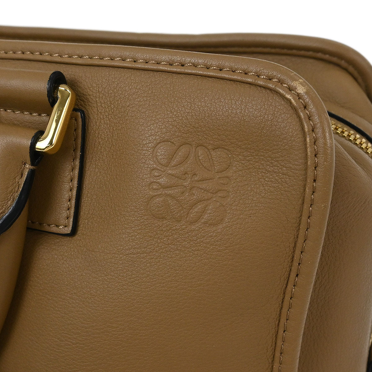 Loewe Brown Leather Amazona 36 2way Shoulder Handbag - Image 5