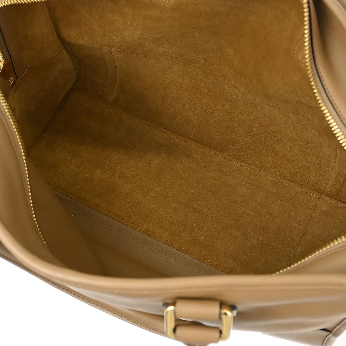 Loewe Brown Leather Amazona 36 2way Shoulder Handbag - Image 8