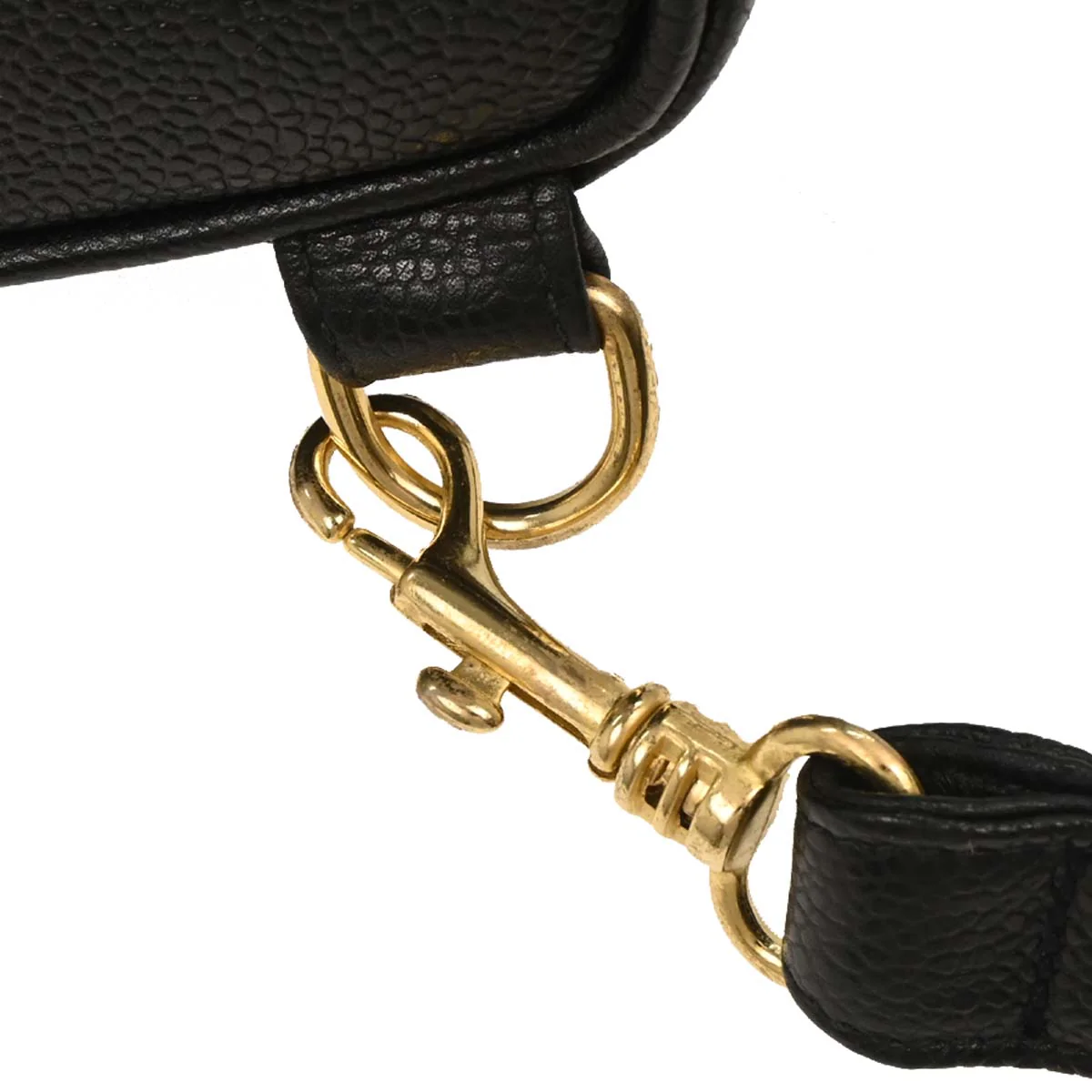 Chanel 1989-1991 Black Calfskin Drawstring Shoulder Bag - Image 4