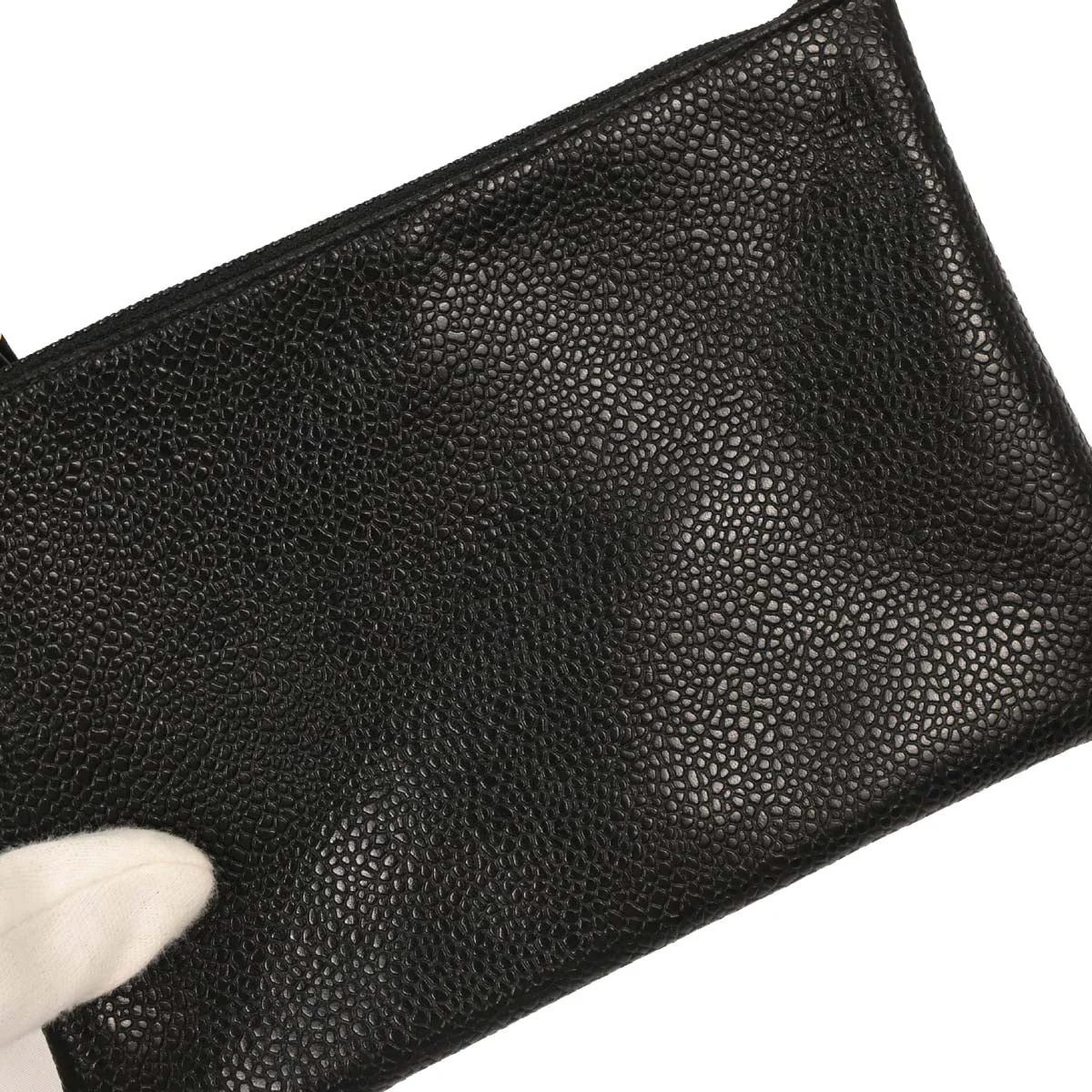 Chanel 1989-1991 Black Calfskin Drawstring Shoulder Bag - Image 7