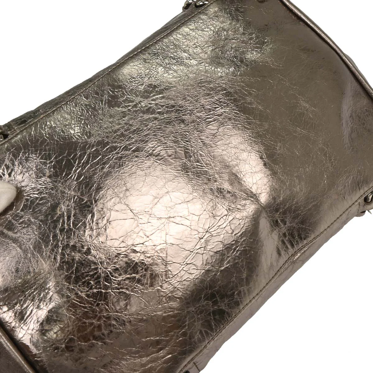Chanel 2008-2009 Silver Calfskin Luxury Line Tote Handbag - Image 5