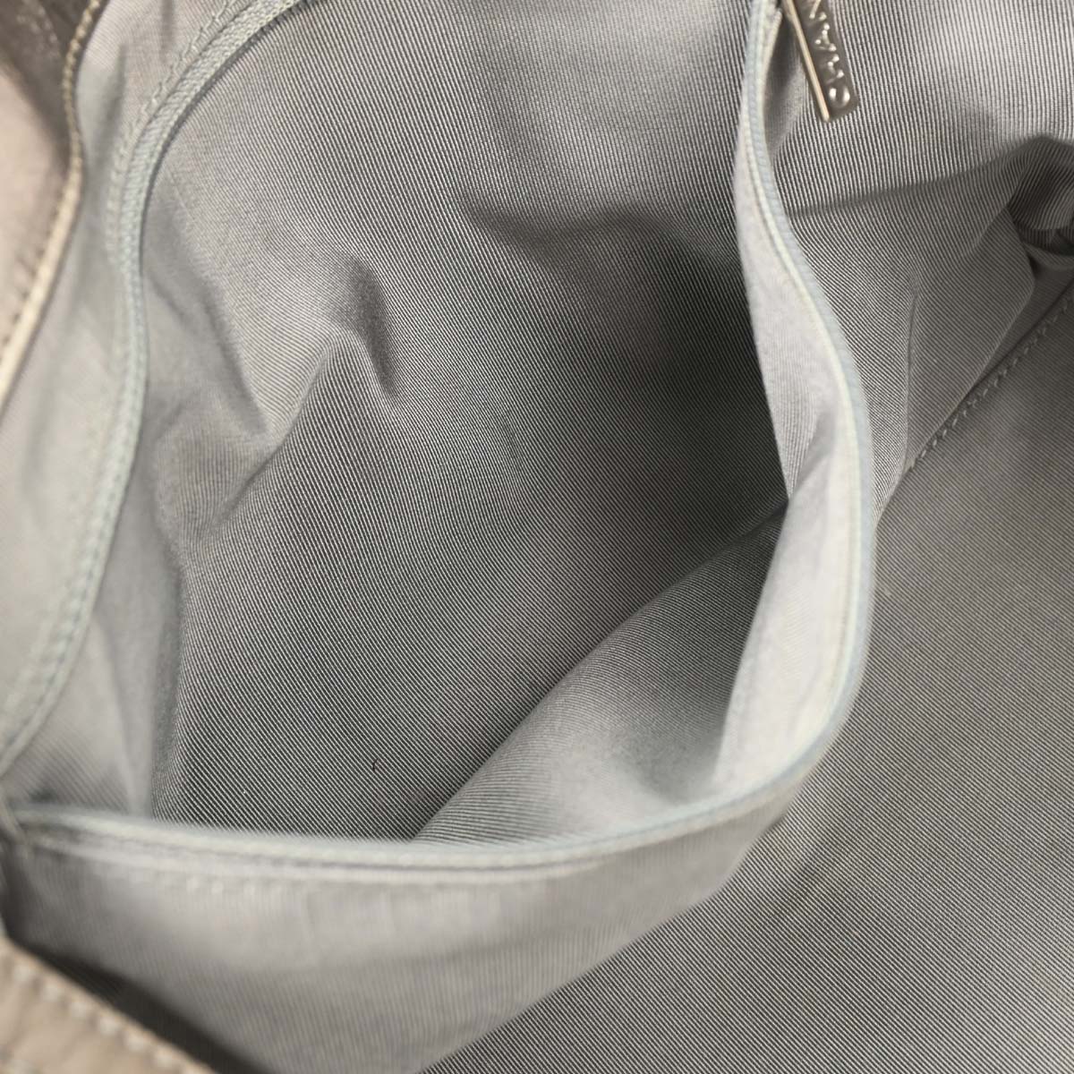 Chanel 2008-2009 Silver Calfskin Luxury Line Tote Handbag - Image 8