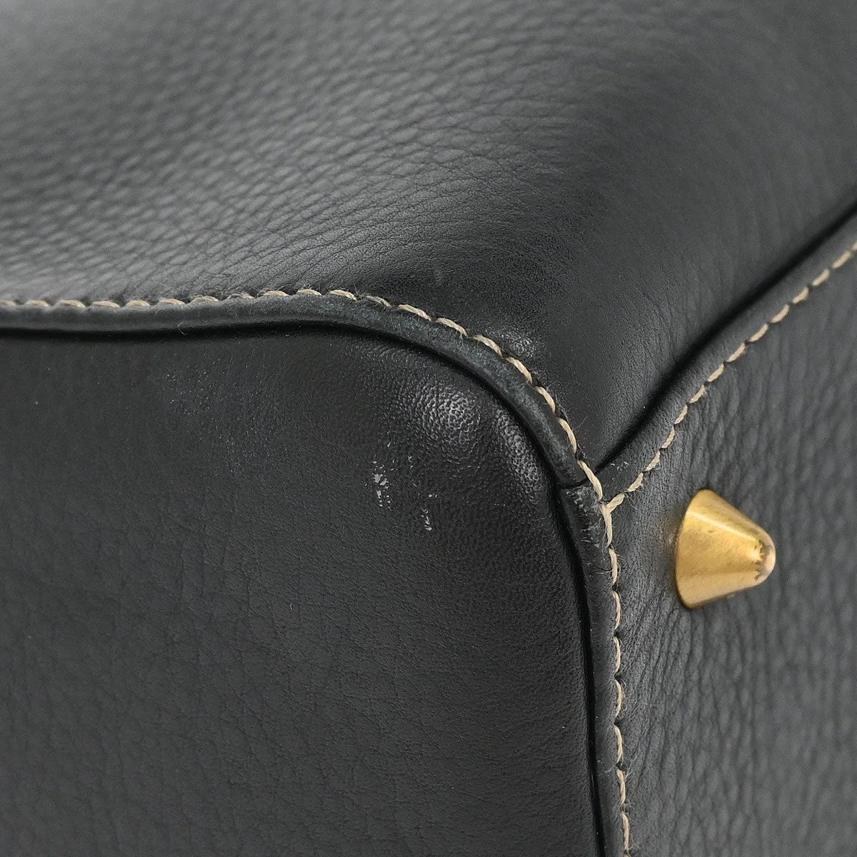 Christian Dior Black Calfskin Medium Lady Dior 2way Shoulder Handbag - Image 4