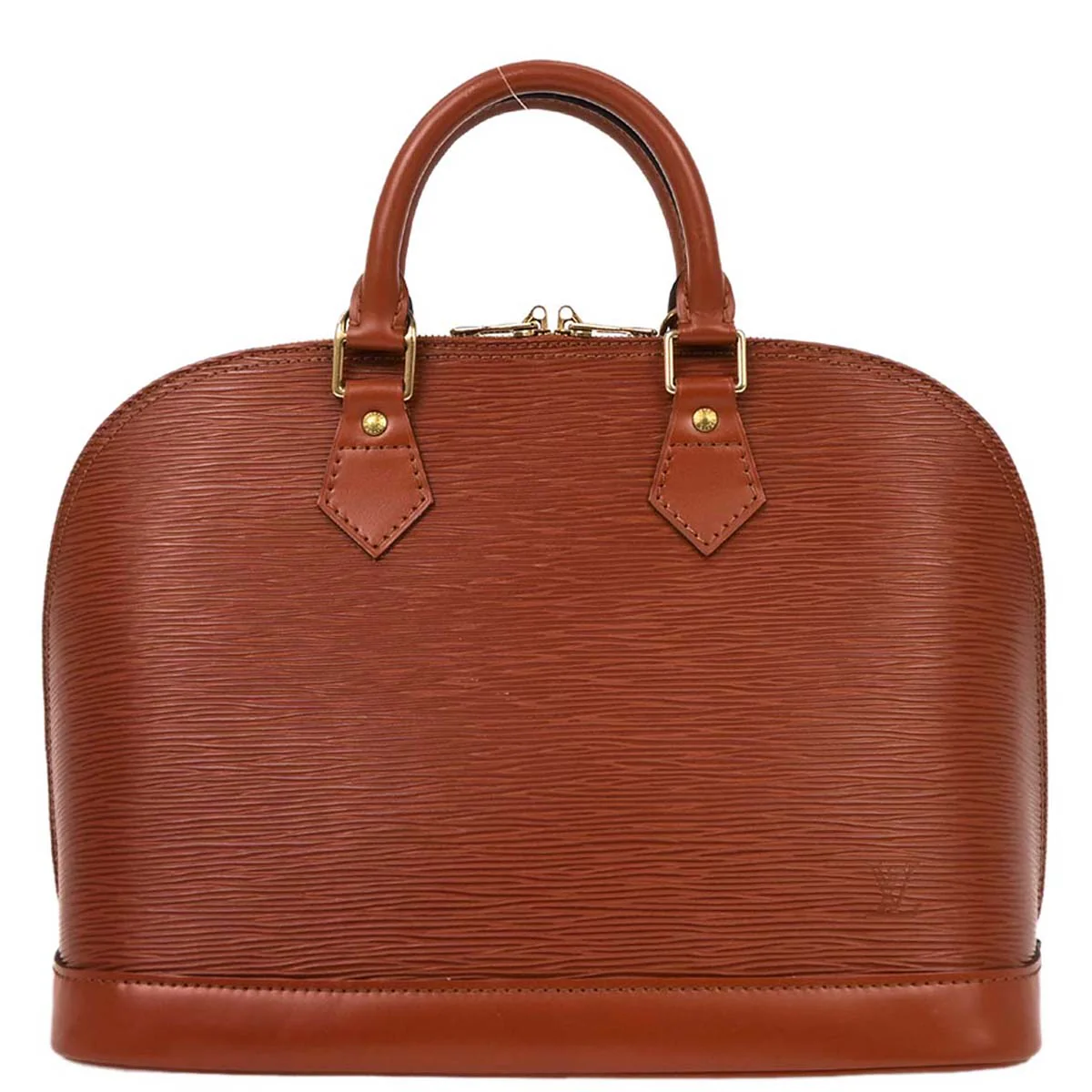 Louis Vuitton Brown Epi Alma Handbag M52143
