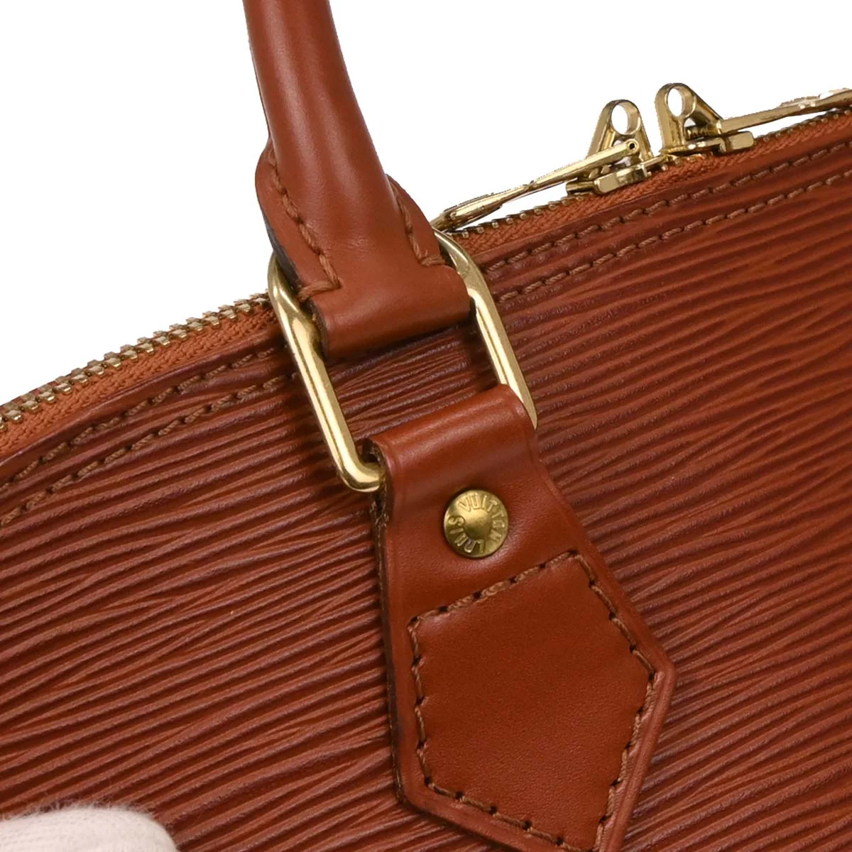 Louis Vuitton Brown Epi Alma Handbag M52143 - Image 3