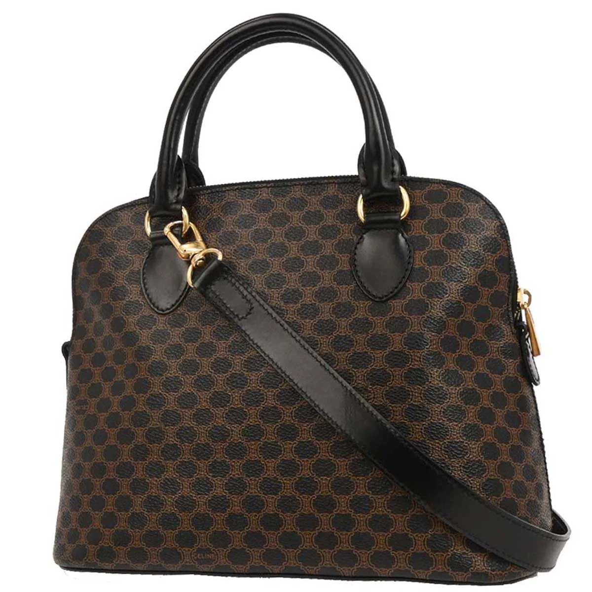 Celine Black Macadam 2way Shoulder Handbag - Image 2
