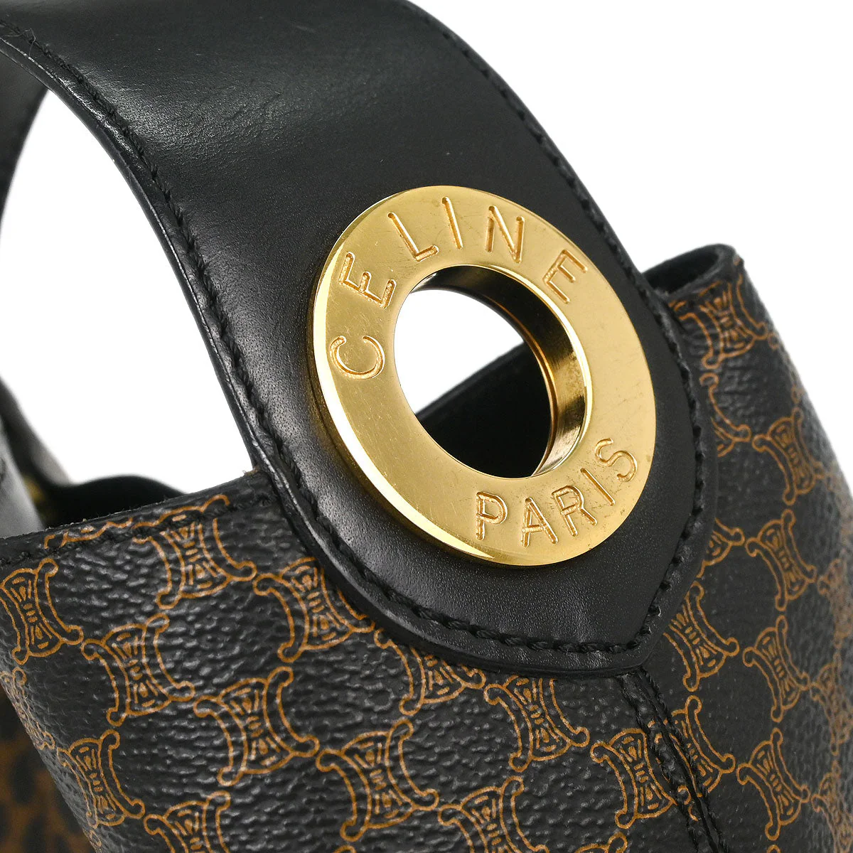 Celine Black Macadam Shoulder Bag - Image 4