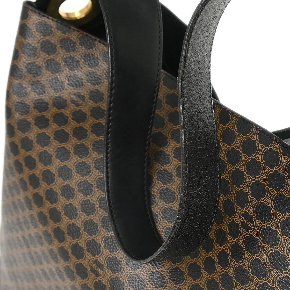 Celine Black Macadam Shoulder Bag - Image 6