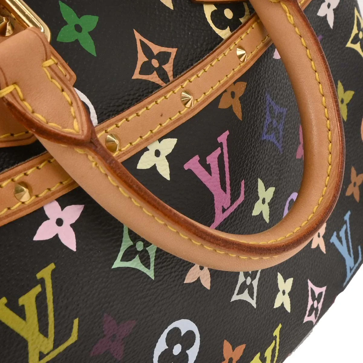 Louis Vuitton 2005 Black Monogram Multicolor Trouville M92662 - Image 5