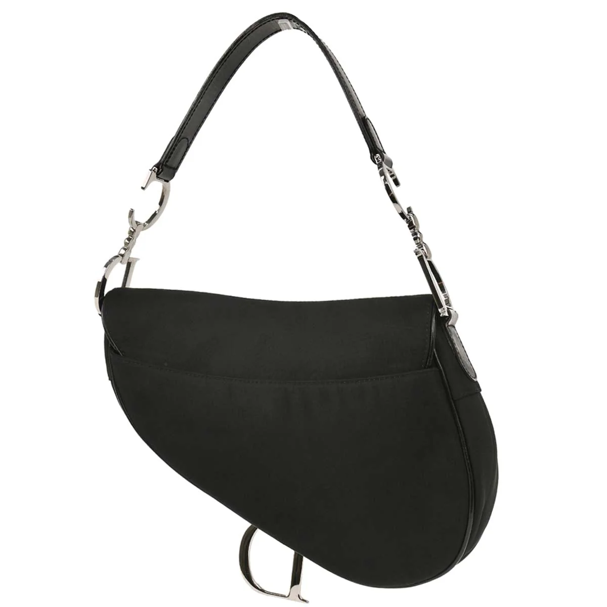 Christian Dior Black Nylon Saddle Handbag - Image 2
