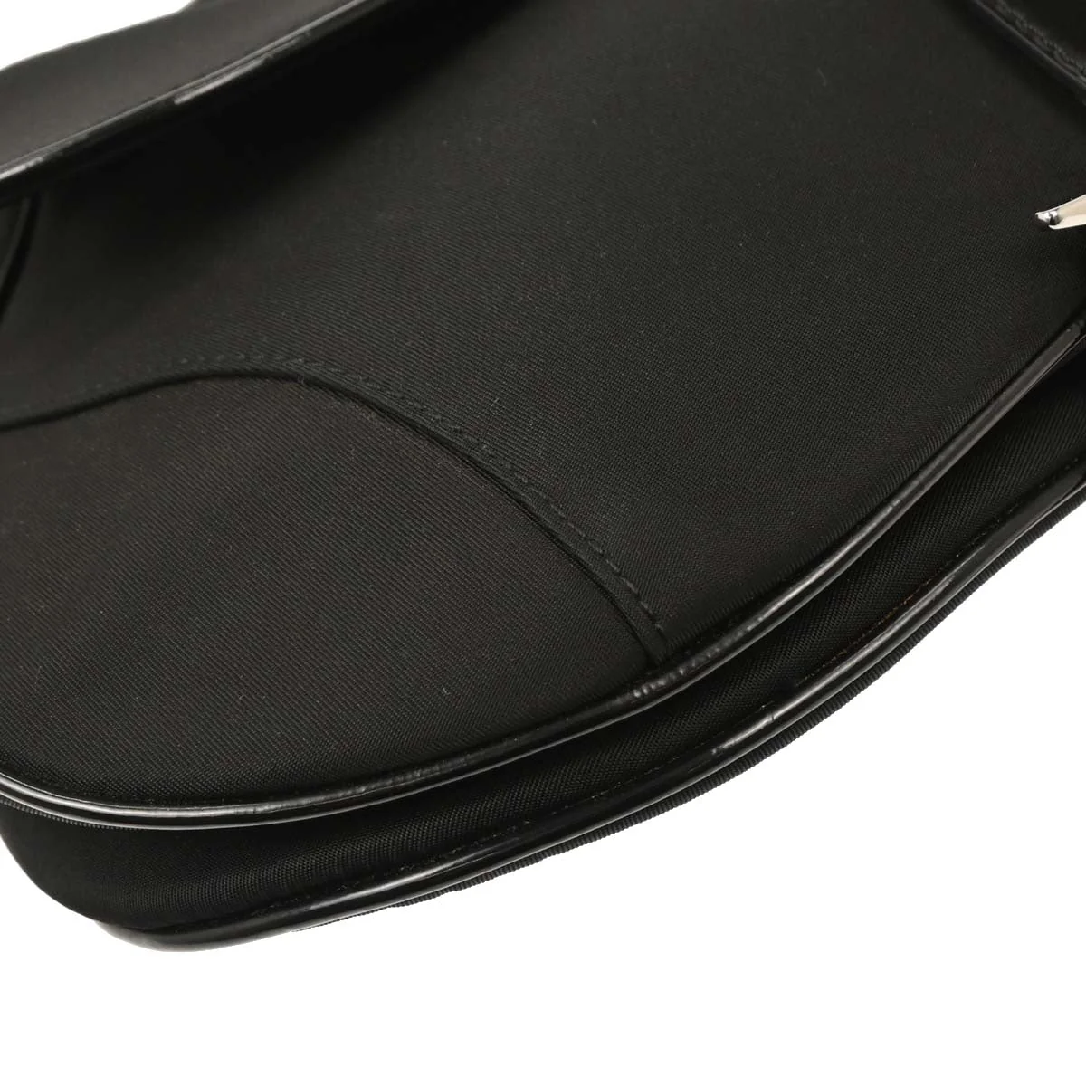 Christian Dior Black Nylon Saddle Handbag - Image 5