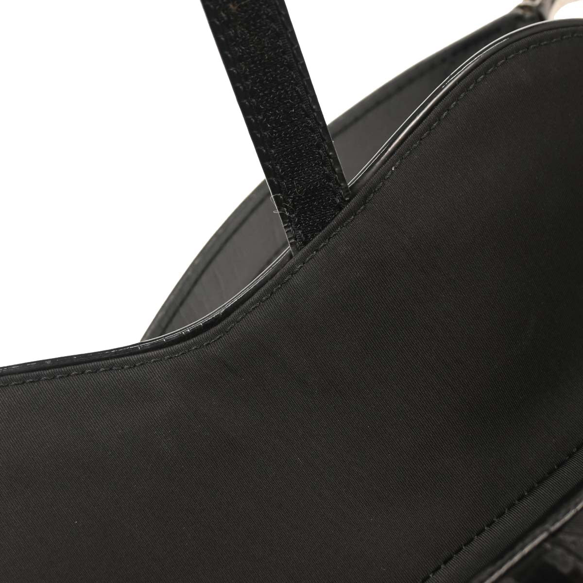 Christian Dior Black Nylon Saddle Handbag - Image 7