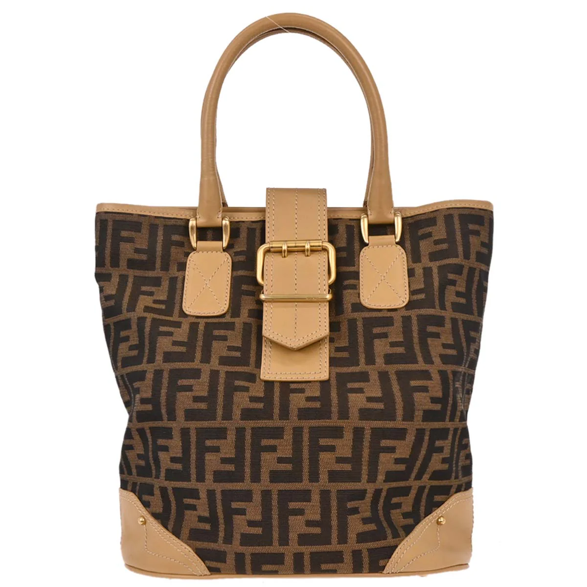 Fendi Brown Zucca Tote Handbag