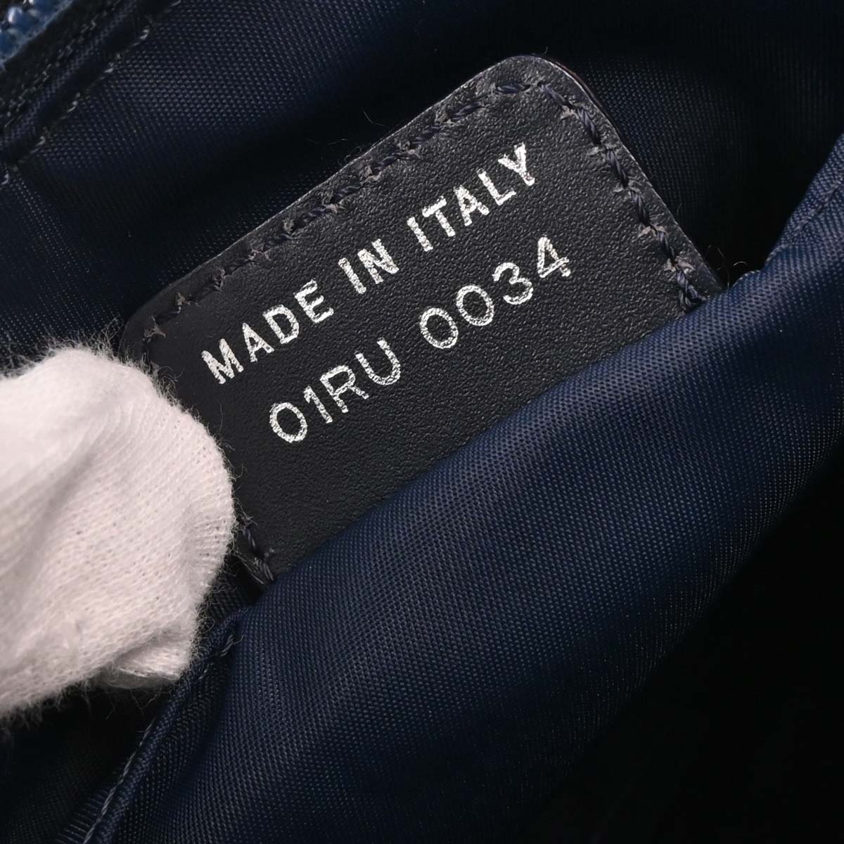 Christian Dior Navy Trotter Handbag - Image 10