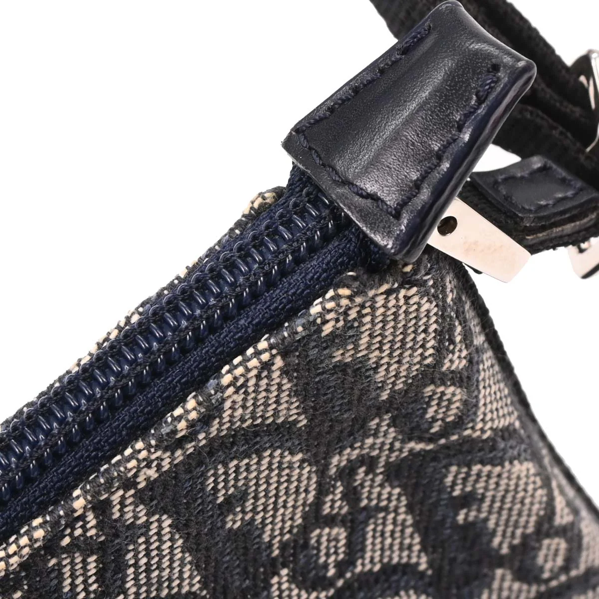 Christian Dior Navy Trotter Handbag - Image 7